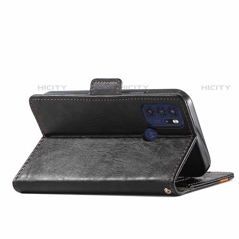 Funda de Cuero Cartera con Soporte Carcasa S02D para Motorola Moto G60s