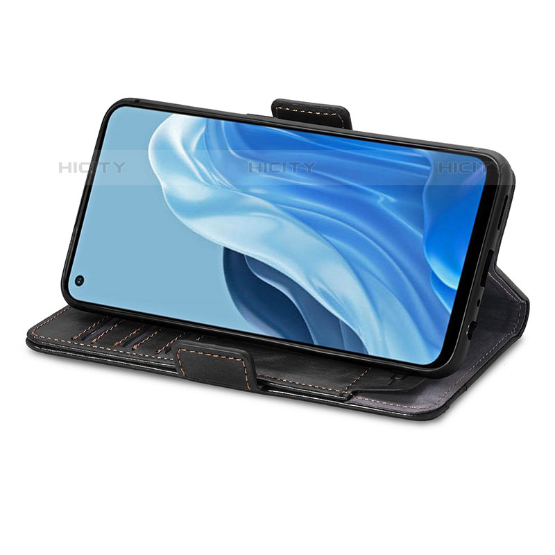 Funda de Cuero Cartera con Soporte Carcasa S02D para Oppo Reno8 4G