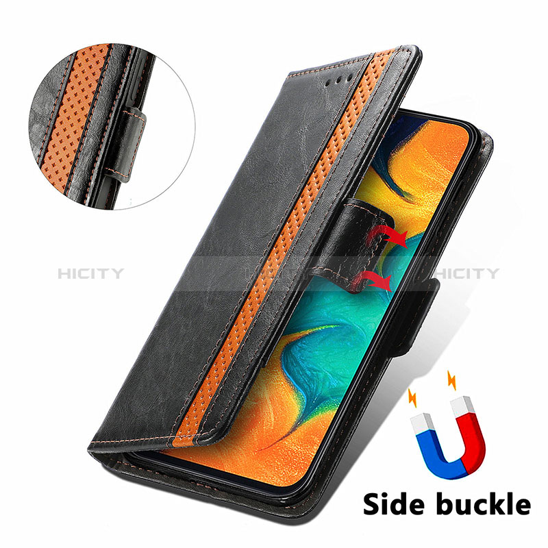 Funda de Cuero Cartera con Soporte Carcasa S02D para Samsung Galaxy A20