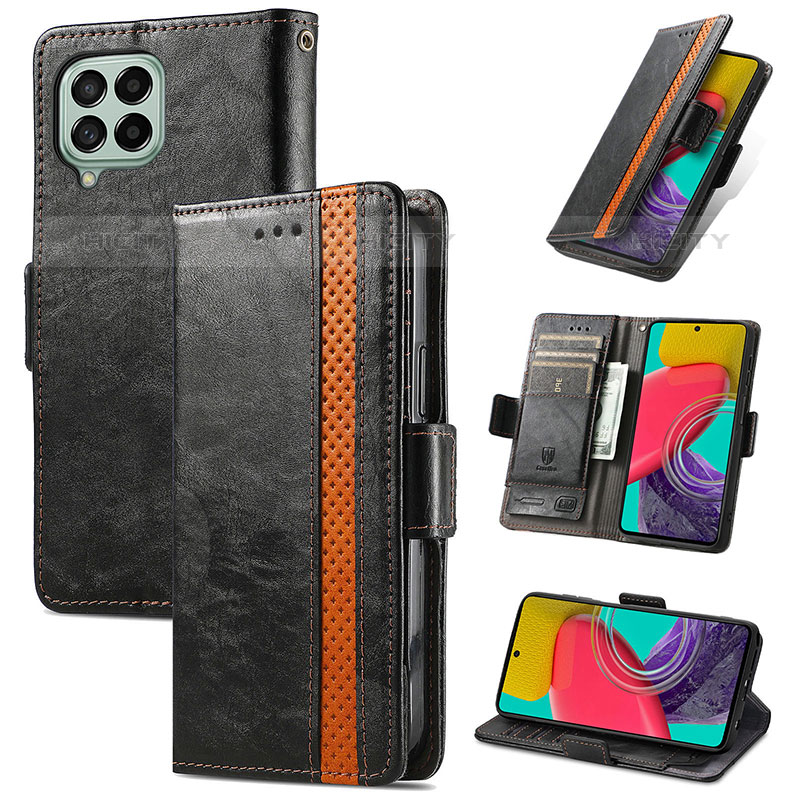 Funda de Cuero Cartera con Soporte Carcasa S02D para Samsung Galaxy M53 5G