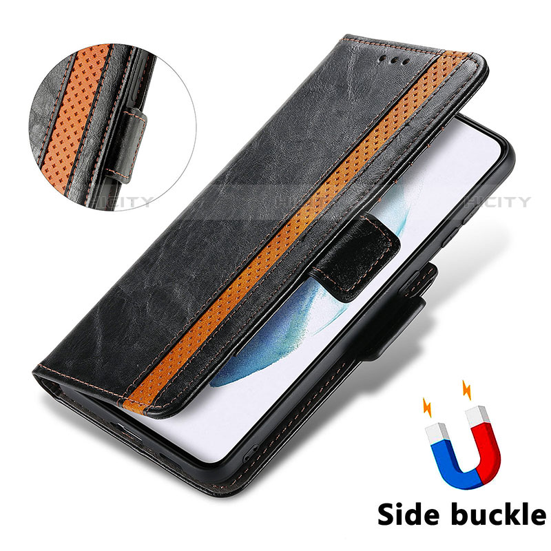 Funda de Cuero Cartera con Soporte Carcasa S02D para Samsung Galaxy S21 FE 5G