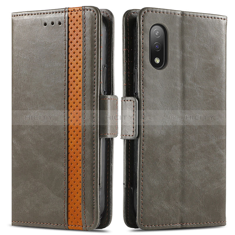 Funda de Cuero Cartera con Soporte Carcasa S02D para Sony Xperia Ace II