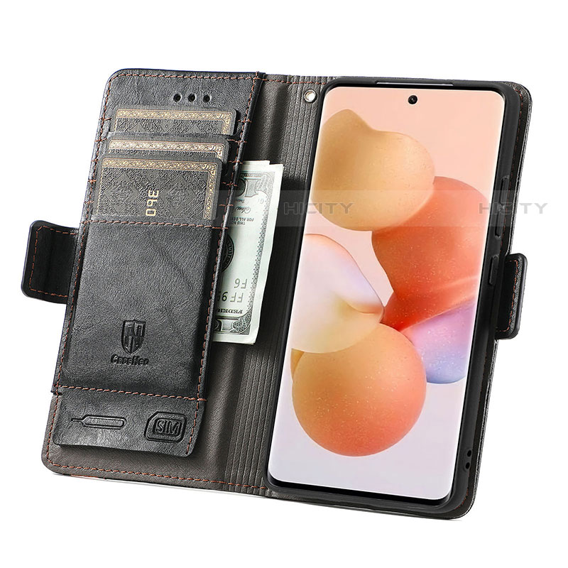 Funda de Cuero Cartera con Soporte Carcasa S02D para Xiaomi Mi 12 Lite 5G