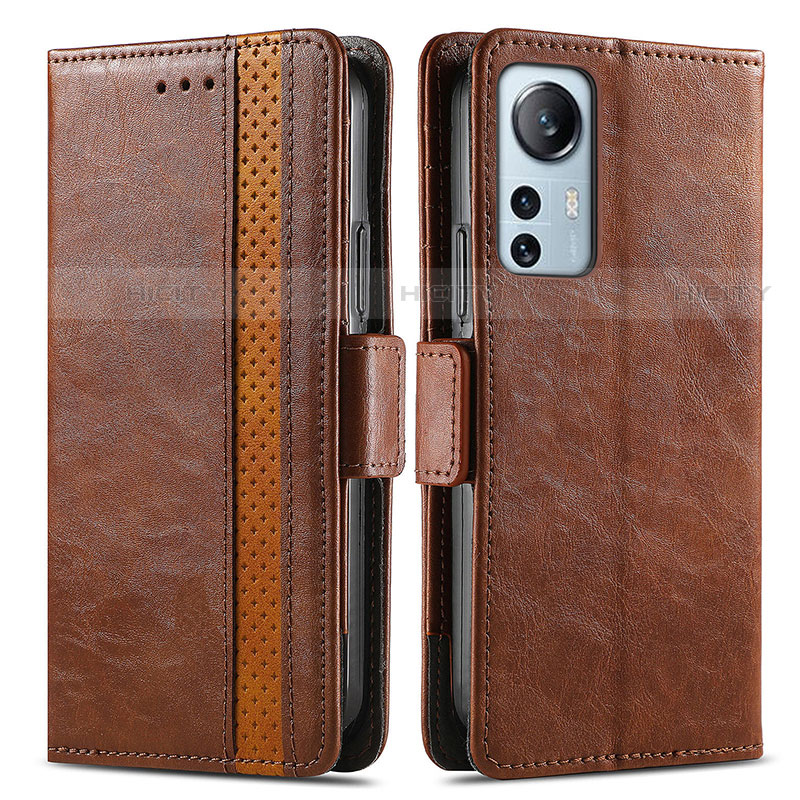 Funda de Cuero Cartera con Soporte Carcasa S02D para Xiaomi Mi 12 Pro 5G