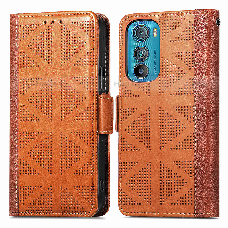 Funda de Cuero Cartera con Soporte Carcasa S03D para Motorola Moto Edge 30 5G