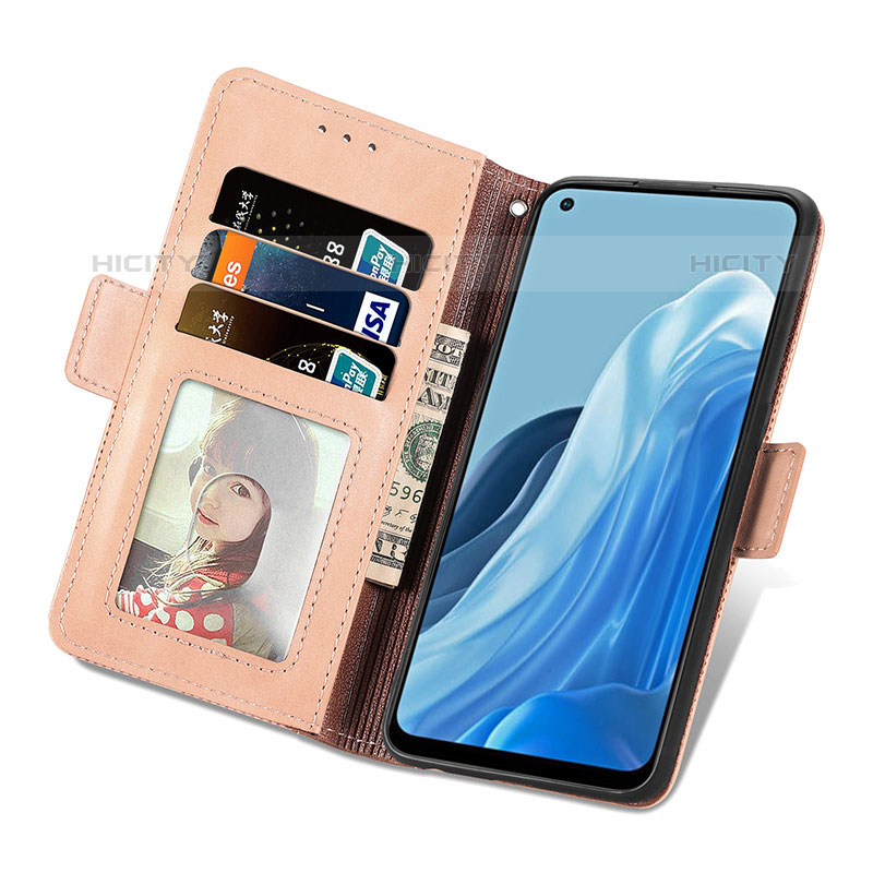 Funda de Cuero Cartera con Soporte Carcasa S03D para Oppo Reno8 4G