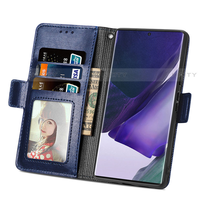 Funda de Cuero Cartera con Soporte Carcasa S03D para Samsung Galaxy S22 Ultra 5G