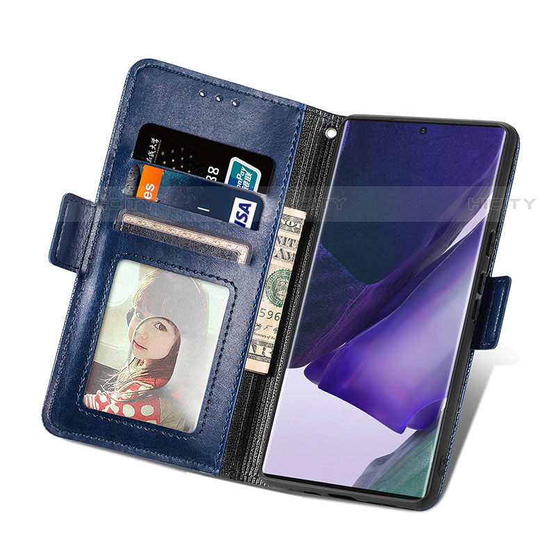 Funda de Cuero Cartera con Soporte Carcasa S03D para Samsung Galaxy S22 Ultra 5G