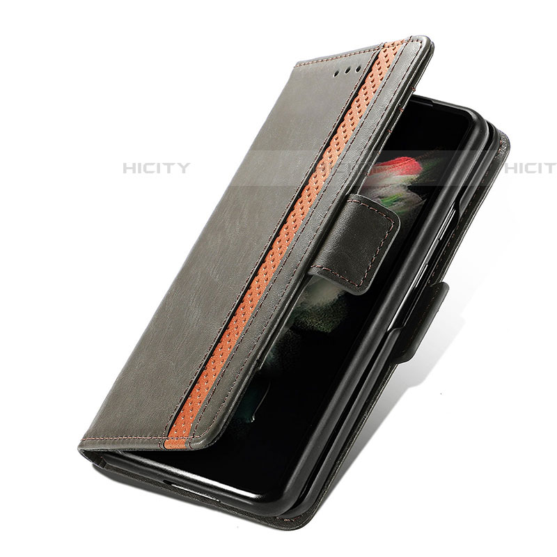 Funda de Cuero Cartera con Soporte Carcasa S03D para Samsung Galaxy Z Fold4 5G