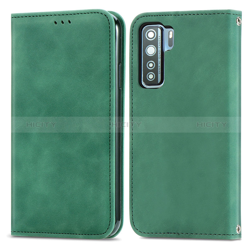 Funda de Cuero Cartera con Soporte Carcasa S04D para Huawei P40 Lite 5G