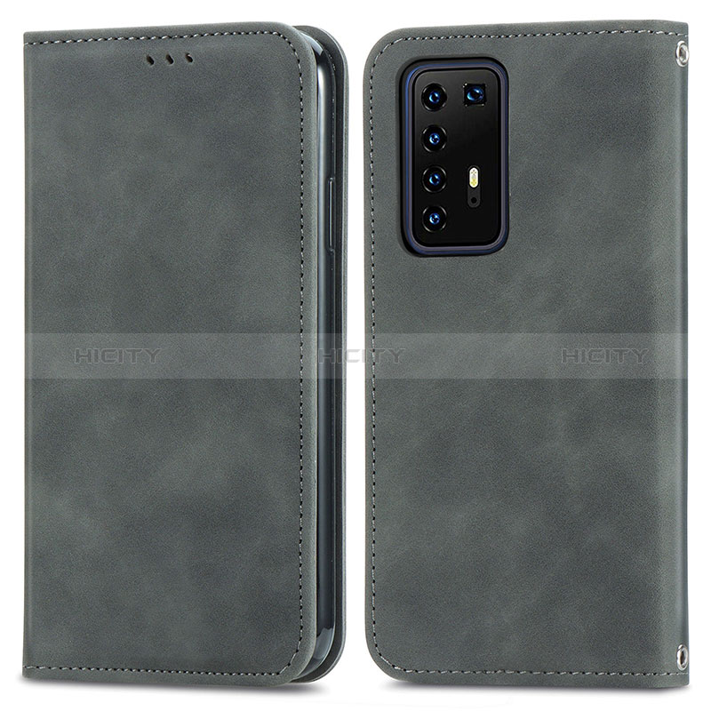 Funda de Cuero Cartera con Soporte Carcasa S04D para Huawei P40 Pro