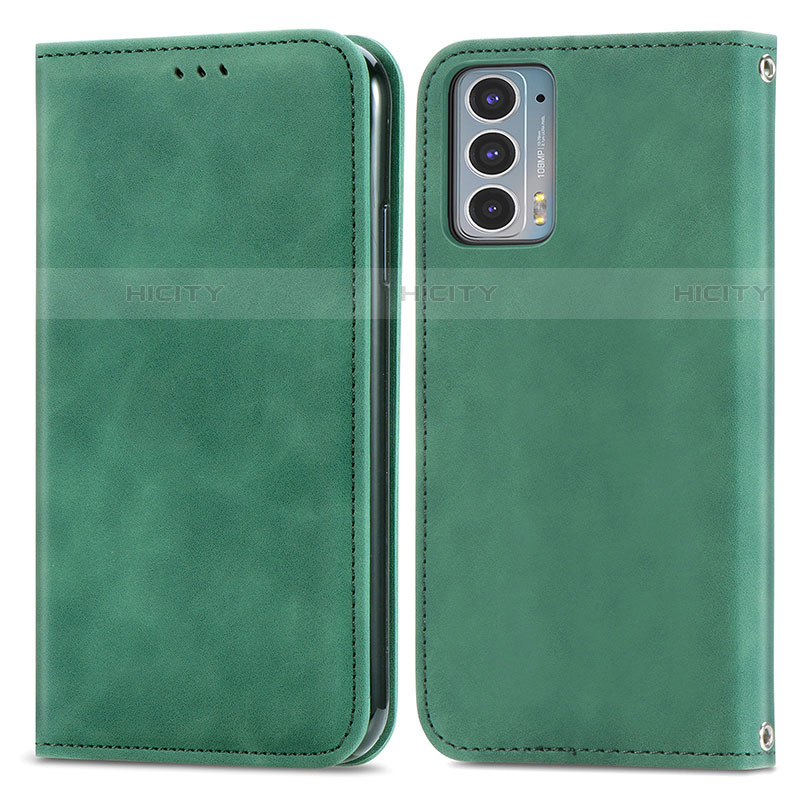 Funda de Cuero Cartera con Soporte Carcasa S04D para Motorola Moto Edge 20 5G