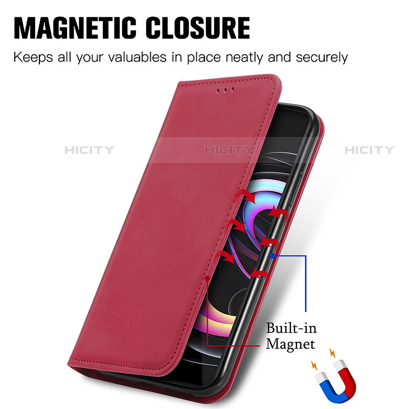 Funda de Cuero Cartera con Soporte Carcasa S04D para Motorola Moto Edge 20 Pro 5G