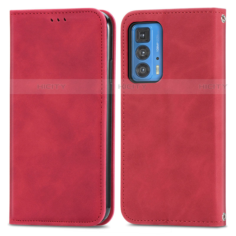 Funda de Cuero Cartera con Soporte Carcasa S04D para Motorola Moto Edge 20 Pro 5G