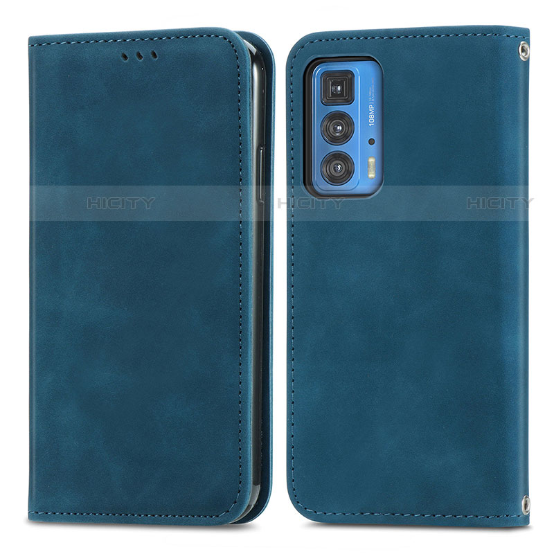 Funda de Cuero Cartera con Soporte Carcasa S04D para Motorola Moto Edge S Pro 5G