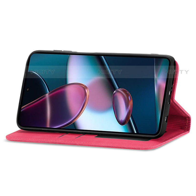 Funda de Cuero Cartera con Soporte Carcasa S04D para Motorola Moto Edge X30 5G