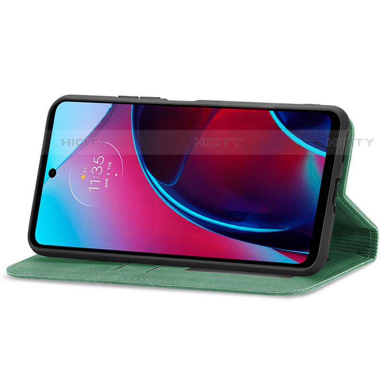 Funda de Cuero Cartera con Soporte Carcasa S04D para Motorola Moto G Stylus (2022) 4G