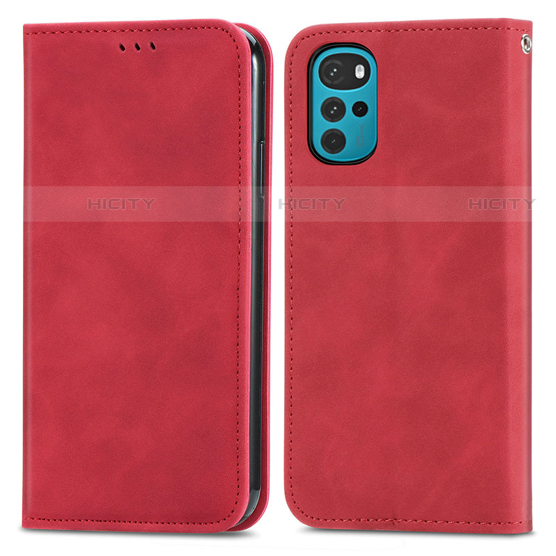 Funda de Cuero Cartera con Soporte Carcasa S04D para Motorola Moto G22