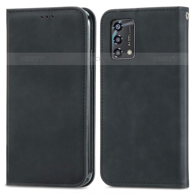 Funda de Cuero Cartera con Soporte Carcasa S04D para Oppo A74 4G