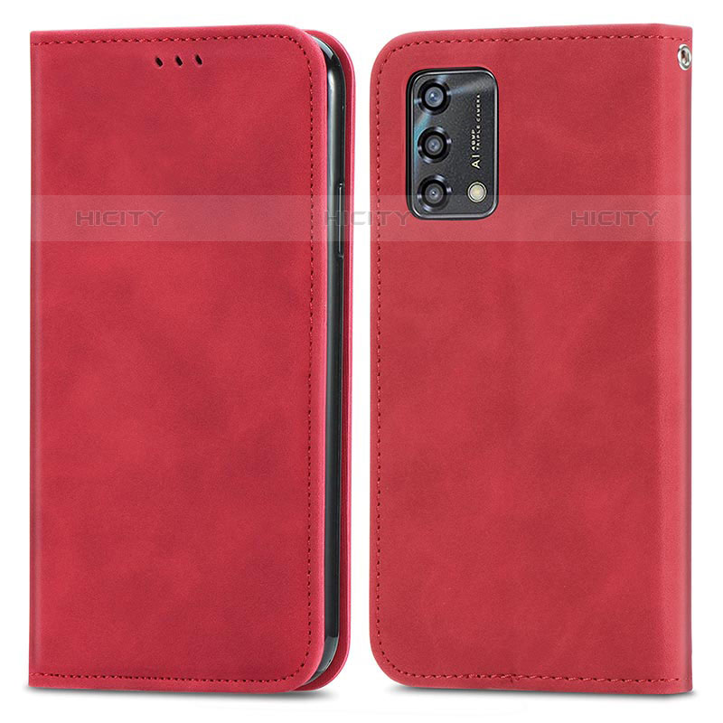 Funda de Cuero Cartera con Soporte Carcasa S04D para Oppo A74 4G