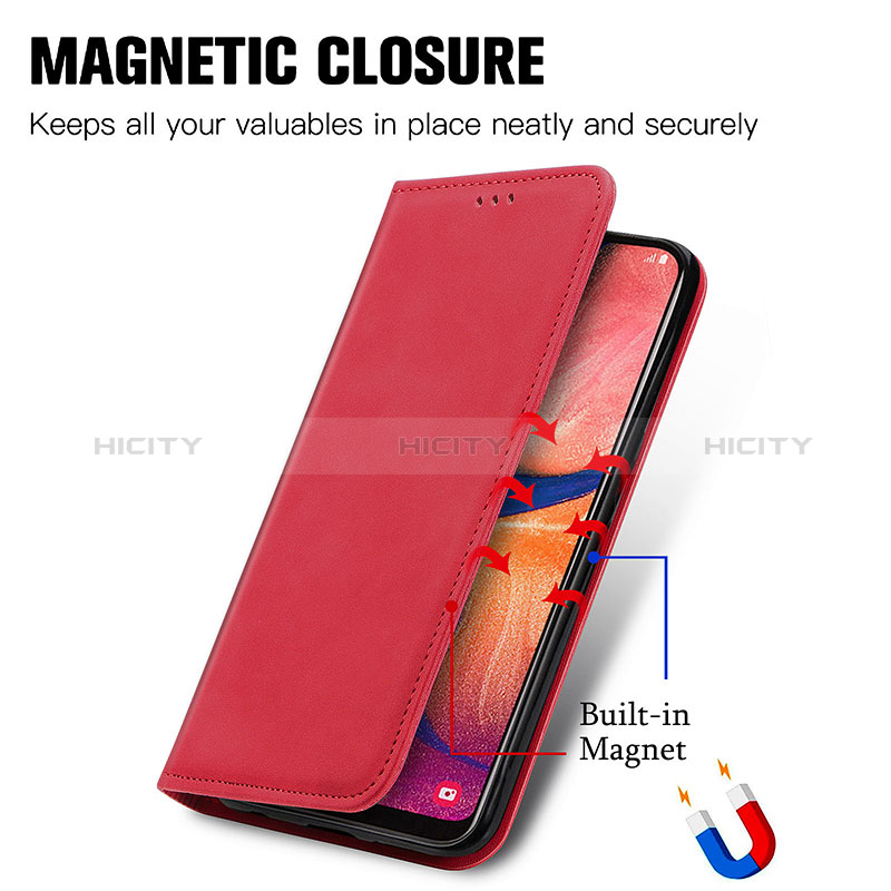 Funda de Cuero Cartera con Soporte Carcasa S04D para Samsung Galaxy A20e