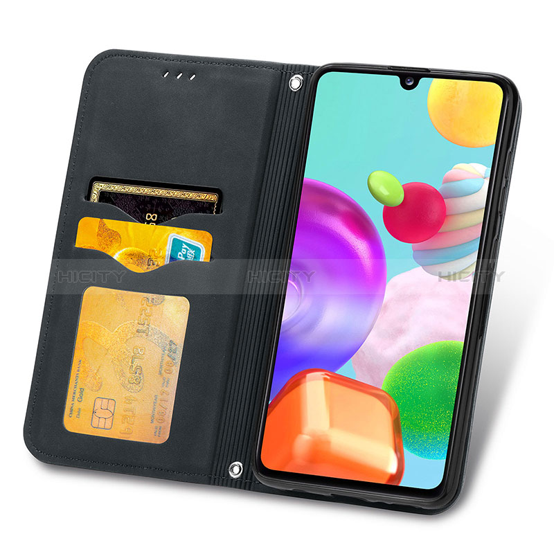 Funda de Cuero Cartera con Soporte Carcasa S04D para Samsung Galaxy A41