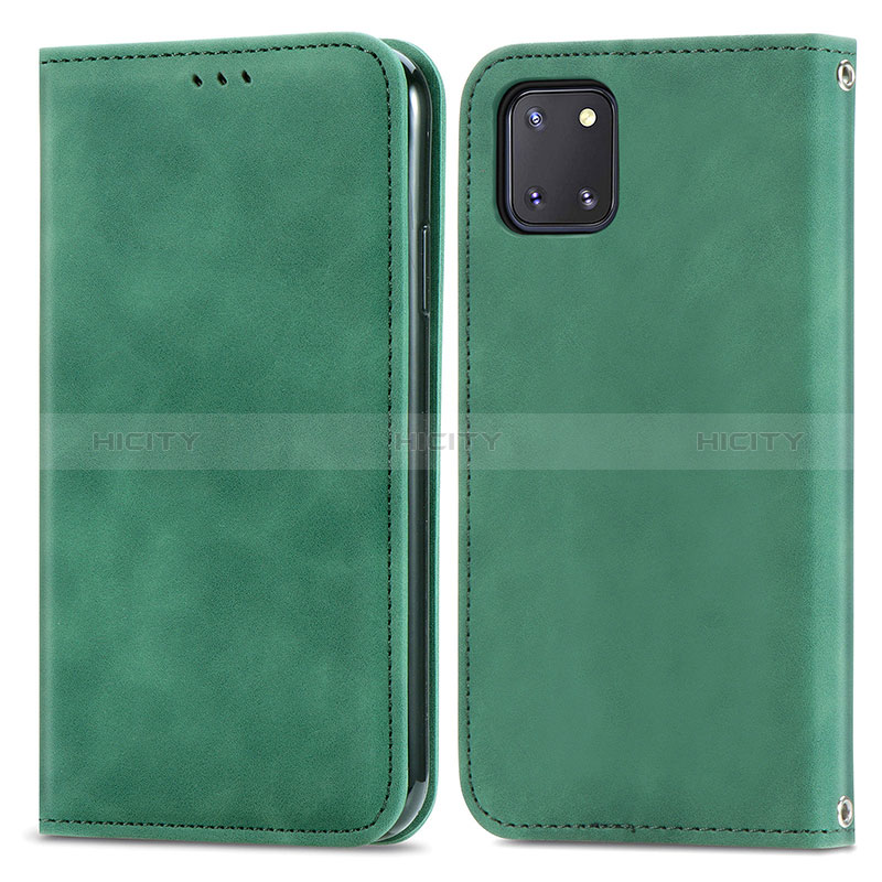 Funda de Cuero Cartera con Soporte Carcasa S04D para Samsung Galaxy A81