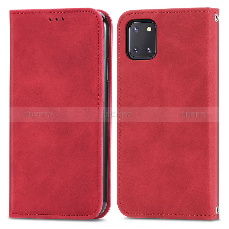 Funda de Cuero Cartera con Soporte Carcasa S04D para Samsung Galaxy A81