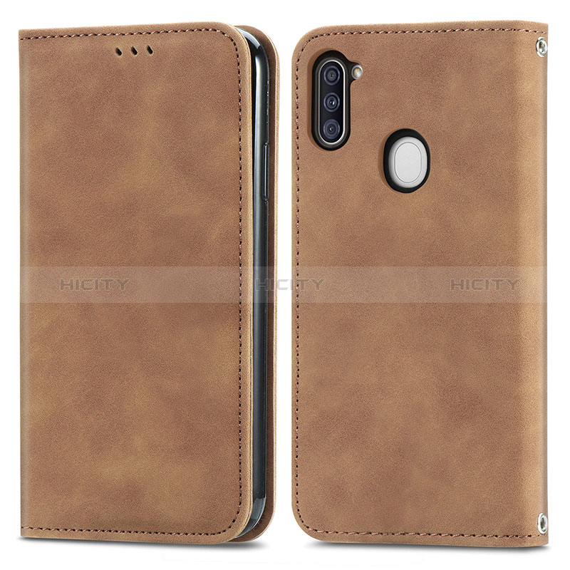 Funda de Cuero Cartera con Soporte Carcasa S04D para Samsung Galaxy M11