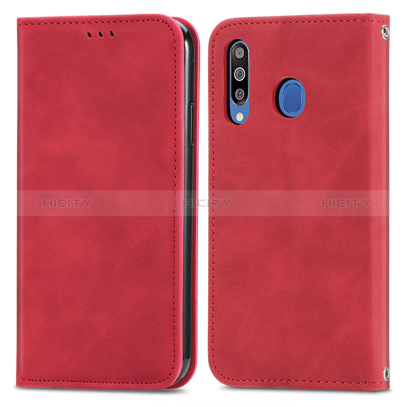 Funda de Cuero Cartera con Soporte Carcasa S04D para Samsung Galaxy M30