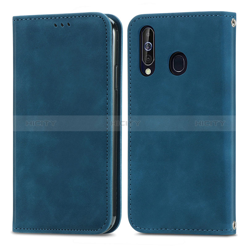 Funda de Cuero Cartera con Soporte Carcasa S04D para Samsung Galaxy M40