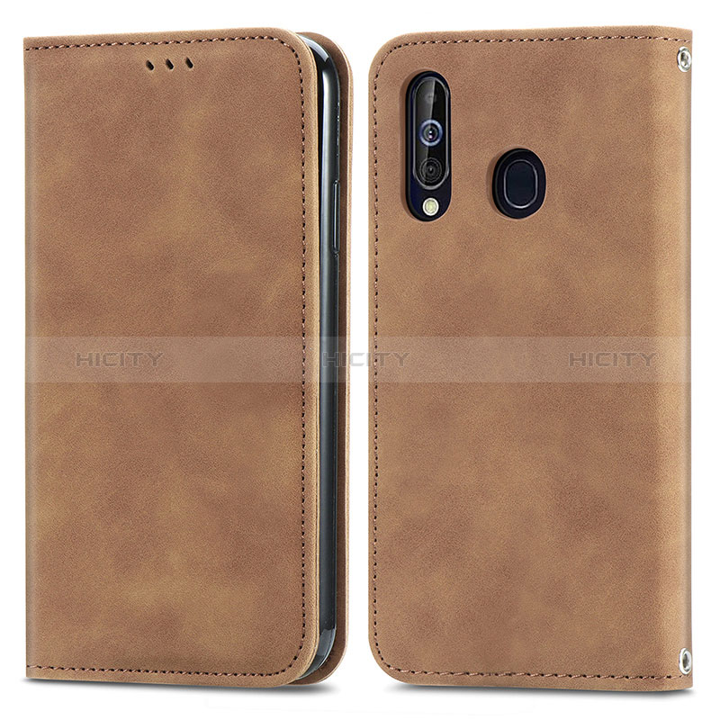 Funda de Cuero Cartera con Soporte Carcasa S04D para Samsung Galaxy M40