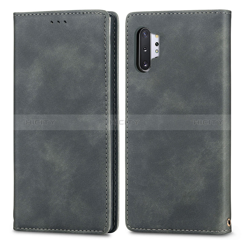 Funda de Cuero Cartera con Soporte Carcasa S04D para Samsung Galaxy Note 10 Plus 5G