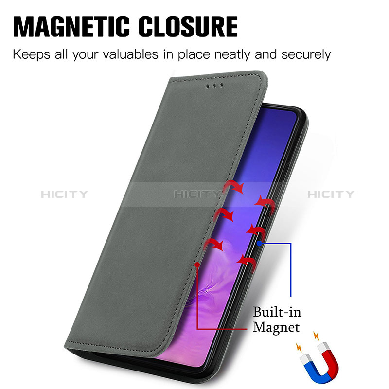 Funda de Cuero Cartera con Soporte Carcasa S04D para Samsung Galaxy S10 Lite