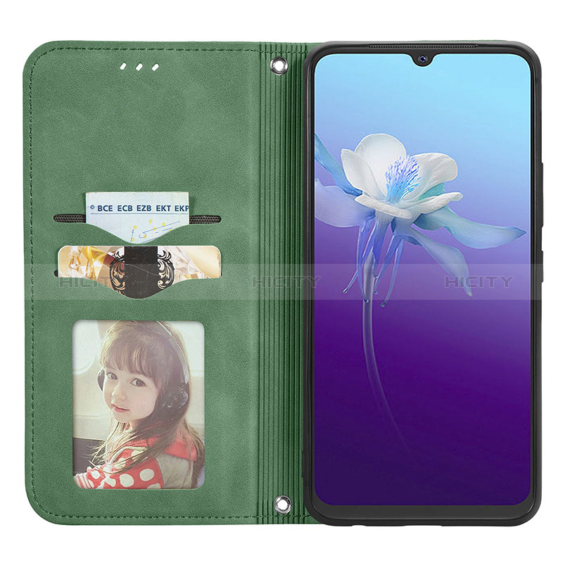 Funda de Cuero Cartera con Soporte Carcasa S04D para Vivo V20