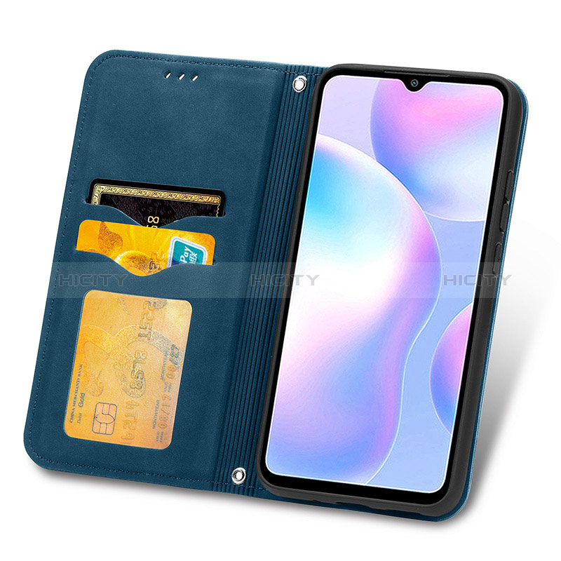 Funda de Cuero Cartera con Soporte Carcasa S04D para Xiaomi Redmi 9AT