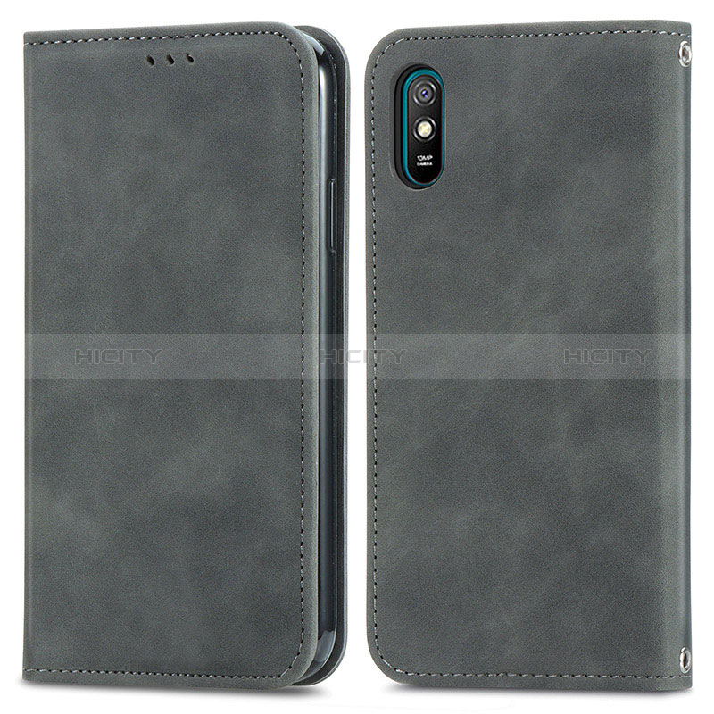 Funda de Cuero Cartera con Soporte Carcasa S04D para Xiaomi Redmi 9AT