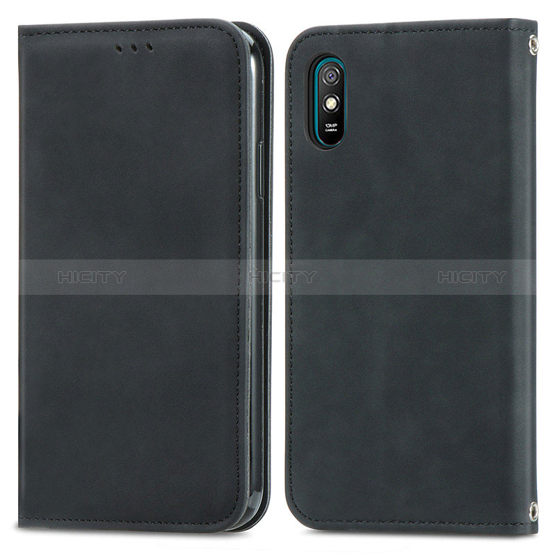 Funda de Cuero Cartera con Soporte Carcasa S04D para Xiaomi Redmi 9AT