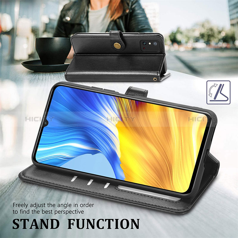 Funda de Cuero Cartera con Soporte Carcasa S05D para Huawei Honor X10 Max 5G