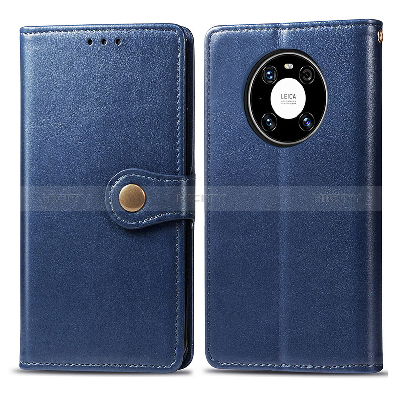 Funda de Cuero Cartera con Soporte Carcasa S05D para Huawei Mate 40 Pro Azul