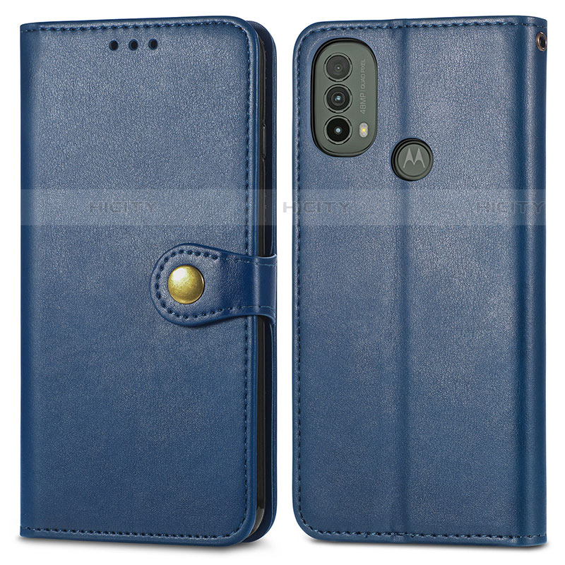 Funda de Cuero Cartera con Soporte Carcasa S05D para Motorola Moto E20