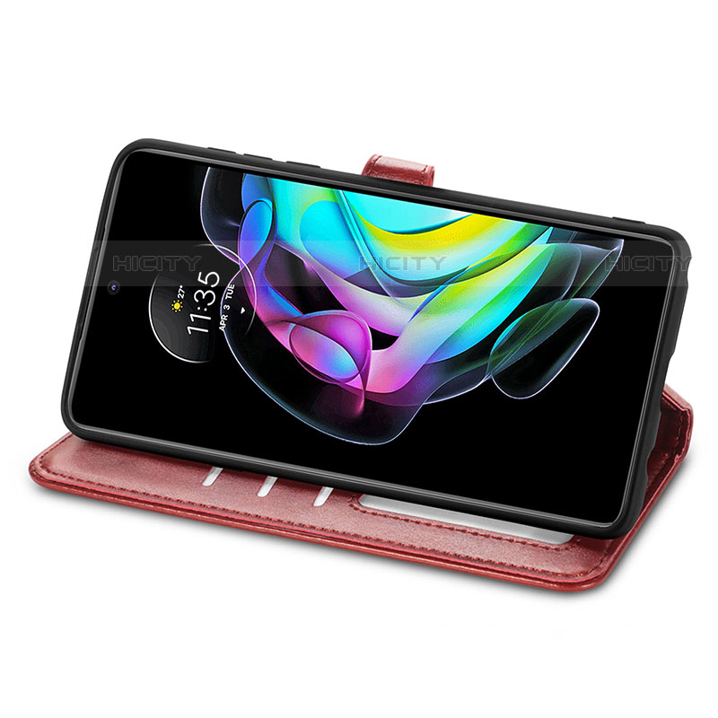 Funda de Cuero Cartera con Soporte Carcasa S05D para Motorola Moto Edge 20 5G