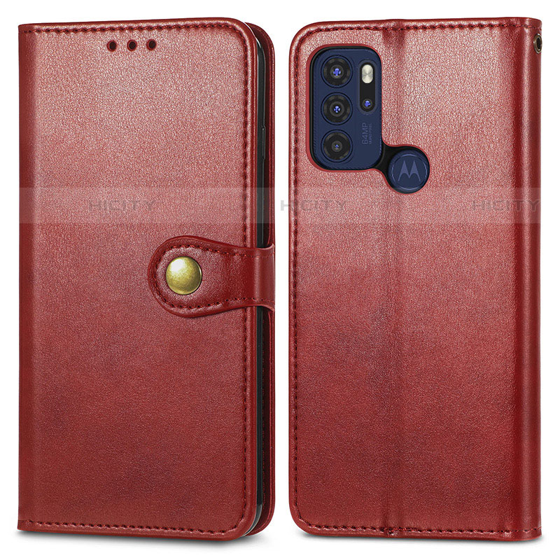 Funda de Cuero Cartera con Soporte Carcasa S05D para Motorola Moto G60s