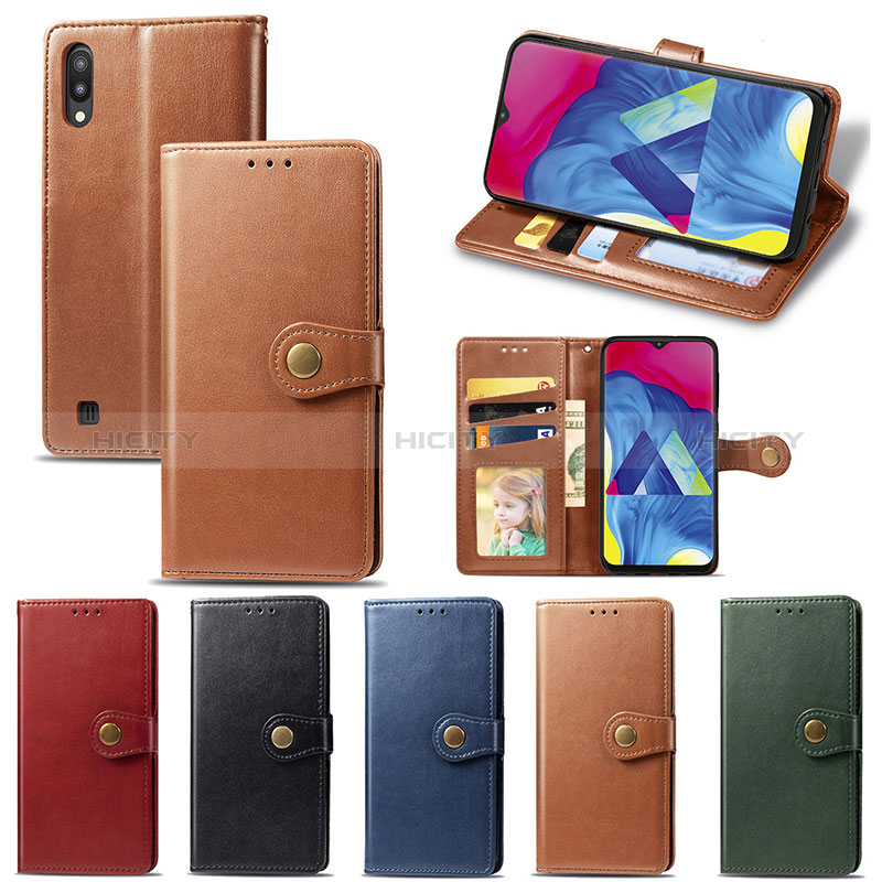 Funda de Cuero Cartera con Soporte Carcasa S05D para Samsung Galaxy M10