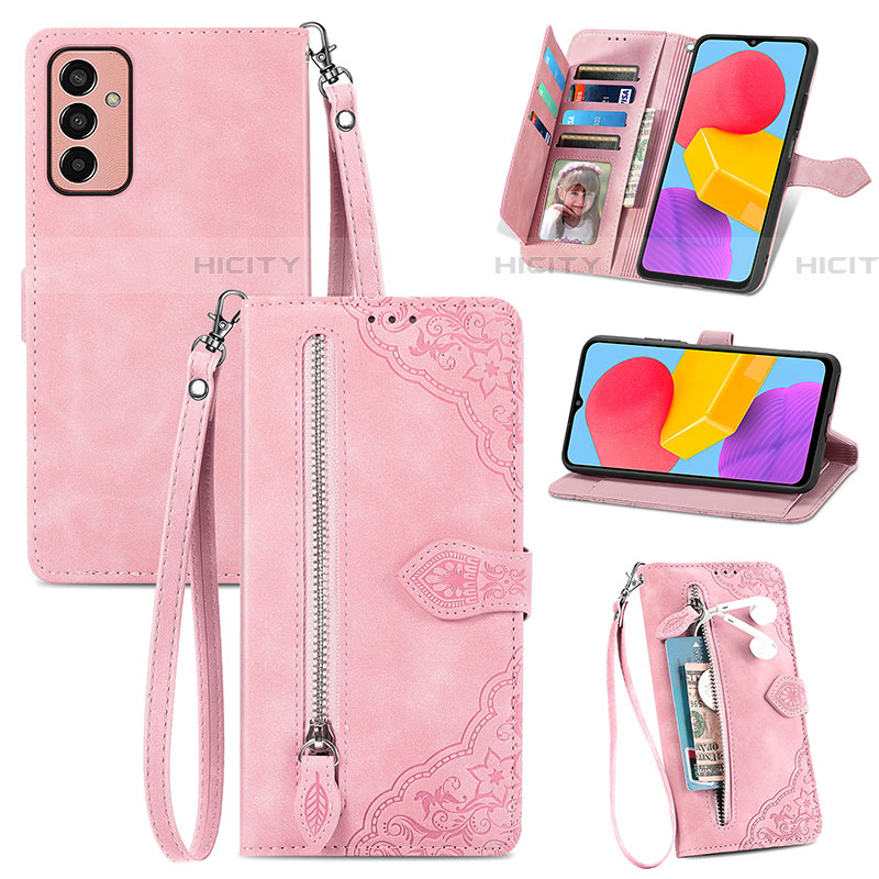 Funda de Cuero Cartera con Soporte Carcasa S05D para Samsung Galaxy M13 4G