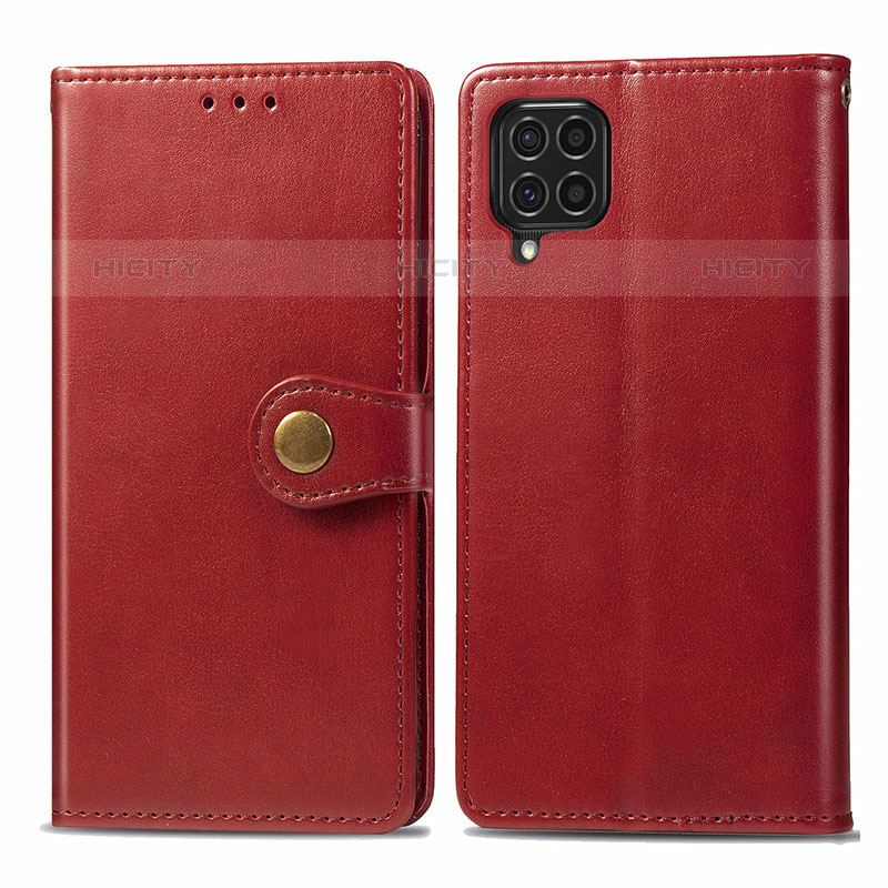 Funda de Cuero Cartera con Soporte Carcasa S05D para Samsung Galaxy M62 4G Rojo