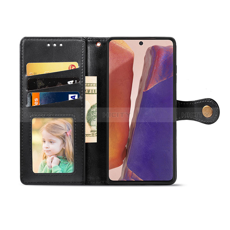 Funda de Cuero Cartera con Soporte Carcasa S05D para Samsung Galaxy Note 20 5G