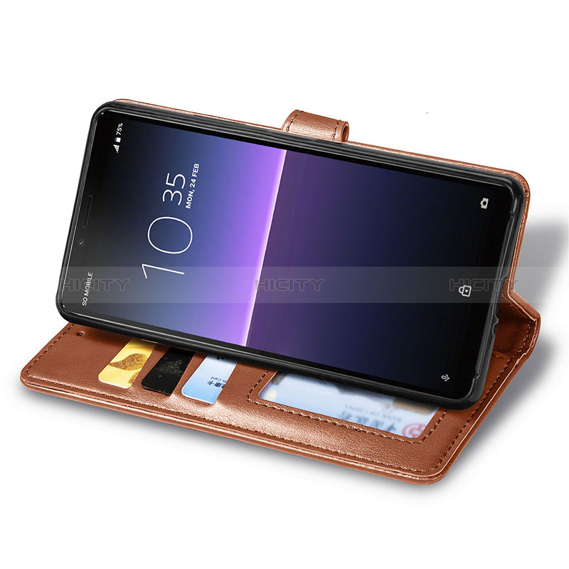 Funda de Cuero Cartera con Soporte Carcasa S05D para Sony Xperia 10 II