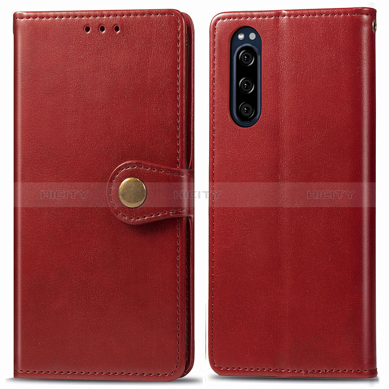 Funda de Cuero Cartera con Soporte Carcasa S05D para Sony Xperia 5