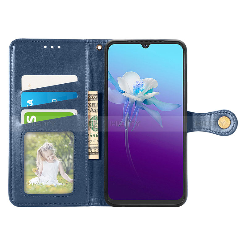 Funda de Cuero Cartera con Soporte Carcasa S05D para Vivo V20